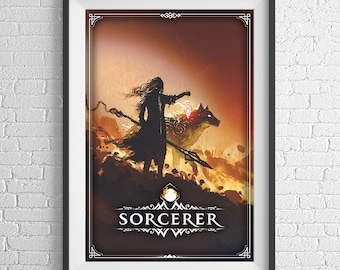 Sorcerer Poster 24 x 36 ter ere van RPG en D&D-achtige games