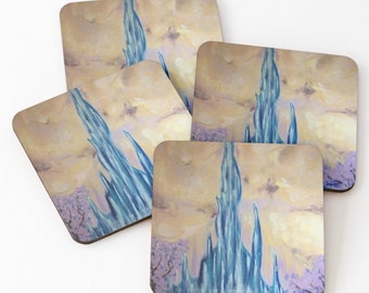 FFXIV Crystal Tower Pintura Posavasos