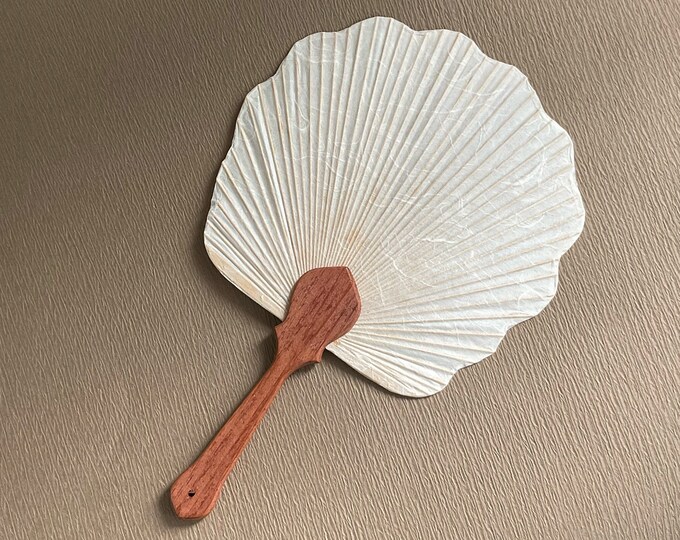 Handmade Japanese Paper Hand Fan Traditional Plain Fan Paper Etsy