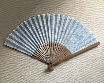 Japanese minimalist folding fan (8.6"), Traditional craftsmanship hand fan, Kimono Accessory