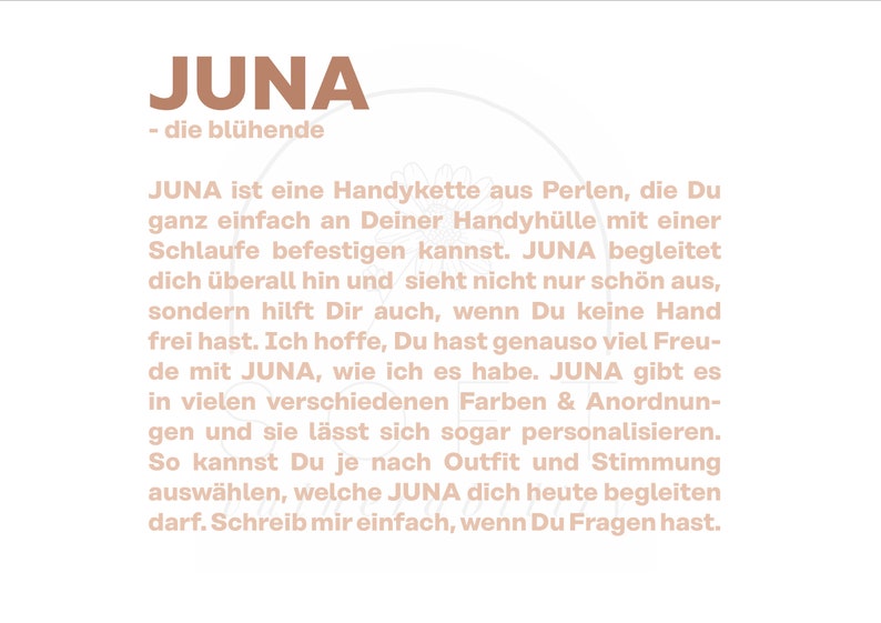 JUNA Handykette mit Perlen Bild 3