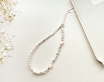 JUNA mobiele telefoonketting met parels