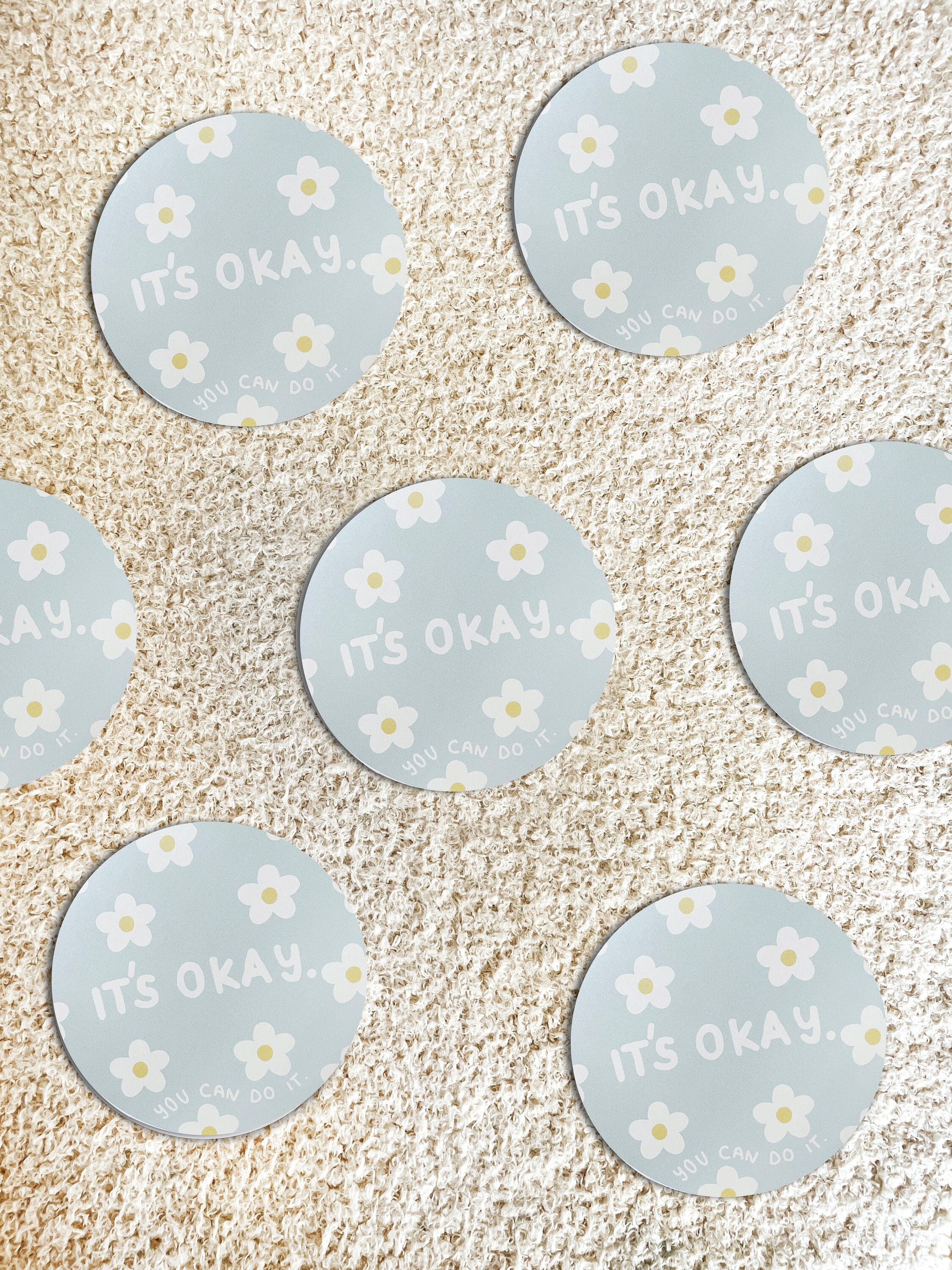 mental health Sticker Set it's okay you can do it Laptop Sticker / Laptop Sticker / Sticker Set / You can do it / Self Love Sticker