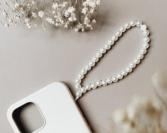 JUNA mobiele telefoonketting met parels