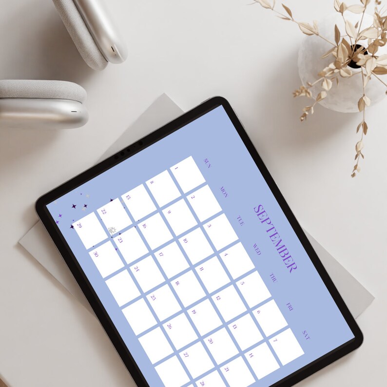 Solar Lunar Aesthetic Calendar 2024 Calendar Etsy