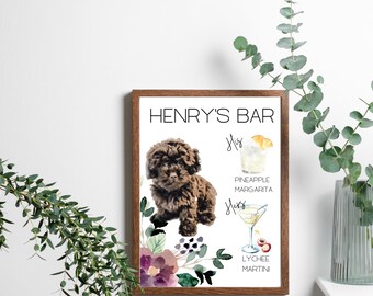 CUSTOM | Personalized Pet Drink Menu