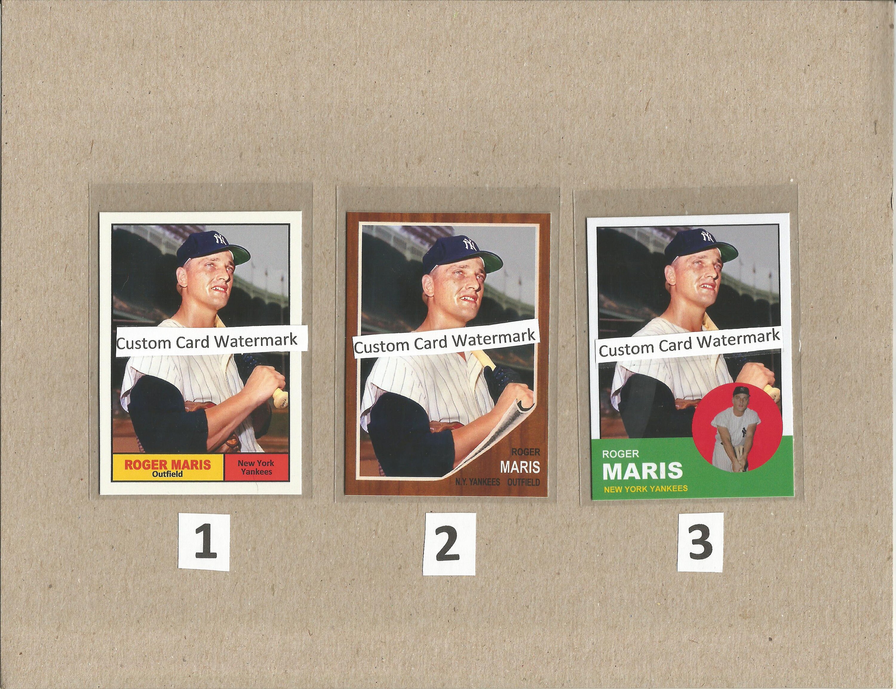 Pick One Card Roger Maris New York Yankees 1961 1962 or - Etsy