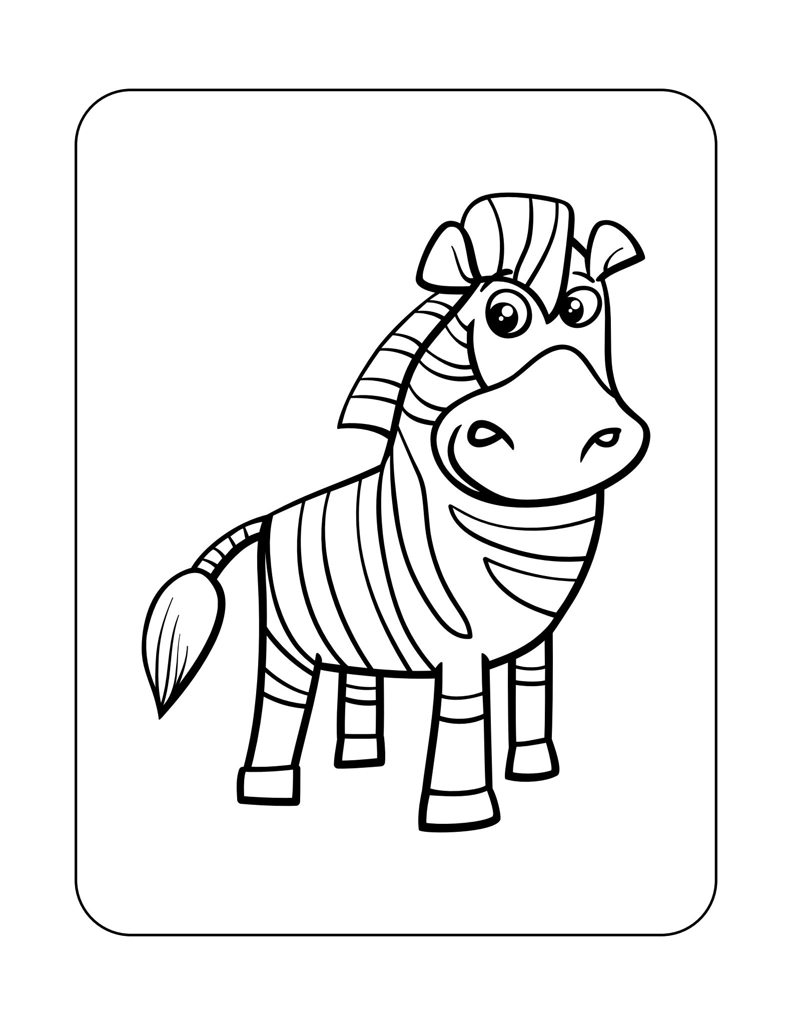 50 Animal Digital Coloring Pages, Coloring Pages, Animal Color Pages ...