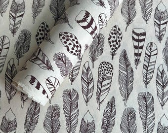 Lokta Paper Sheet - Feathers | Decorative Paper | Collage | Junk Journal | Screen Print | Tree Free Paper | Handmade Paper