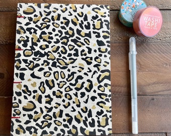 Handmade Journal | Blank Journal | Cheetah Print
