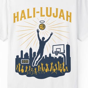 Hali-lujah Tyrese Haliburton Shirt, Indiana Pacers Basketball Tee, Gift for Pacers Fans, Basketball Game Day Shirt, NBA Finals Tee