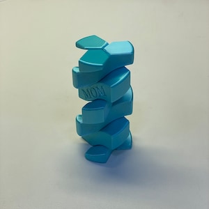 Espiral - Esfera antiestrés - Juguete de trisección con impresión 3D - Rompecabezas giratorio - Escultura de hélice - Regalo de escritorio