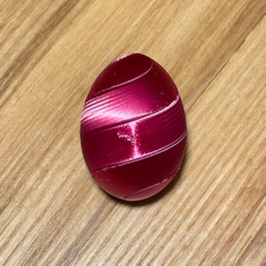 Huevo Fidget - Esfera Fidget - Juguete de Trisección con Impresión 3D - Rompecabezas Giratorio - Escultura Helix - Regalo de Escritorio