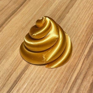 3D Print Fidget Sphere: Poop Emoji Twist Puzzle - Desktop Sculpture