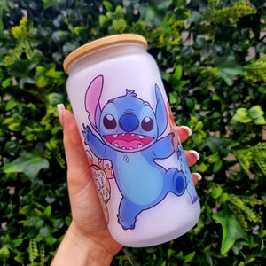 Disney Lilo & Stitch“ Trinkbecher mit Glitzer