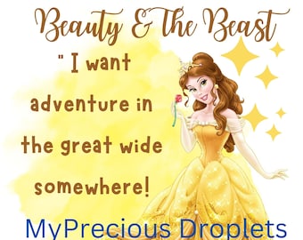 Beauty And The Beast  PNG Clipart Instant Digital Download For Tote Bags And T-Shirts 13 inch X 15 inch