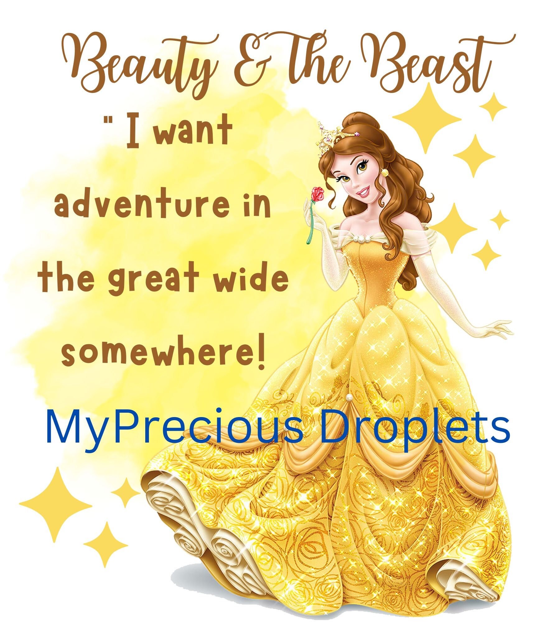 Beauty and the Beast PNG Clipart Instant Digital Download for Tote Bags ...