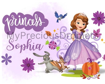Princess Sophia  PNG Clipart Instant Digital Download For Zipper Bags And Pencil Case 24 cm X 17 cm