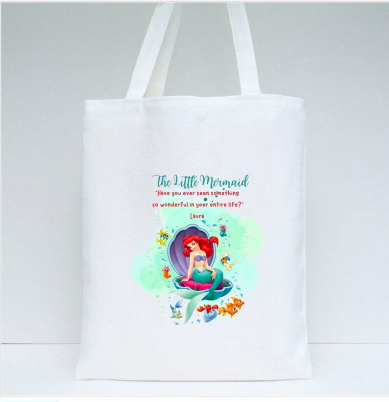 Die kleine Meerjungfrau PNG Clipart Instant Digital Download für Tragetaschen und T-Shirts 13 zoll x 15 zoll Bild 2