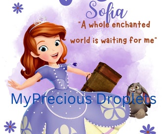 Princess Sofia PNG Clipart Instant Digital Download For Tote Bags And T-shirts And 13 inch X 15 inch