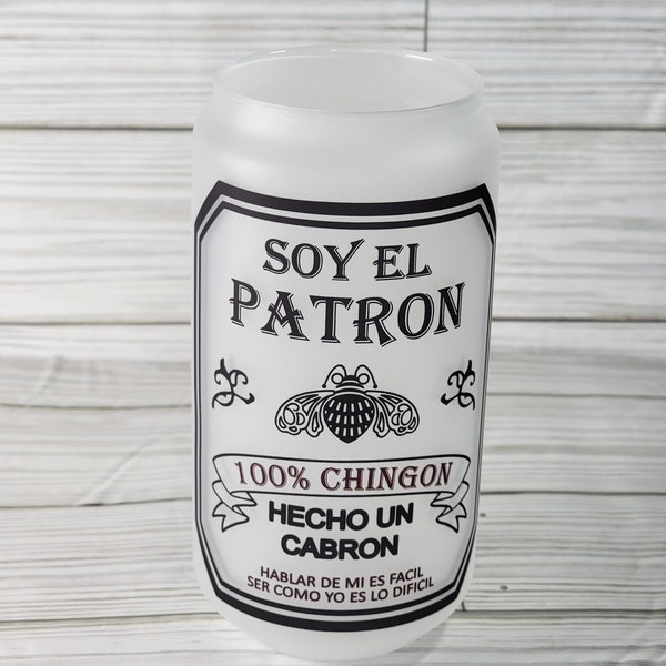 Soy El Patron 18 oz. Glass Can #beercan #gift