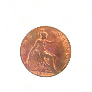 1898 Great Britain Queen Victoria British One Penny United Kingdom Circulated