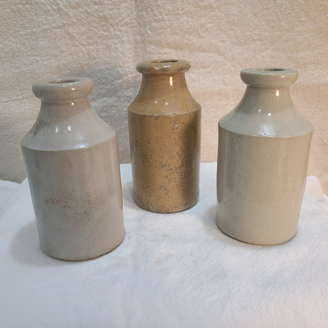 Vintage Stoneware Ink Pots Etsy