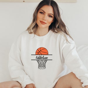 Custom Basketball Sweatshirt, Basketball Mom Shirt, Basketball Dad Shirt, Basketball Shirt, Custom Sweatshirt, Basketball Custom, Game Day
