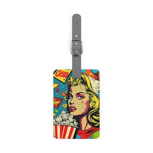 Retro Bag Tag, Travel Gift, Luggage Tag, Luggage Tags Wedding, Travel Accessory, Backpack Tag, Travel Lover, Vacation, Super Hero Gift