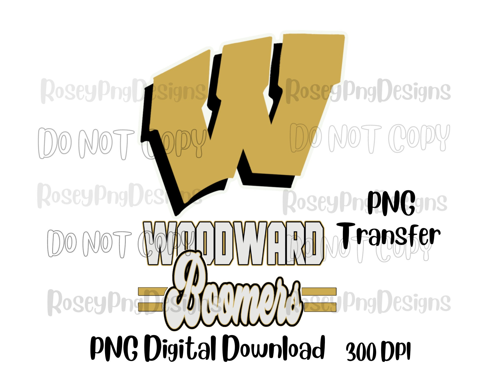 Woodward Boomers Png Woodward High School Png Sublimation Etsy