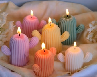 Handmade Soy Wax Cactus Candle | Sculptural Decorative Candle | Cactus Home Decor | Mother’s Day Gift | Easter Decoration | Candle