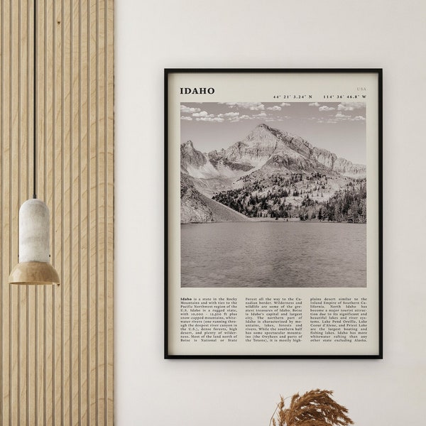 Black and White Mountain Print Etsy