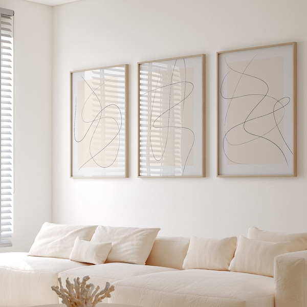 Modern Art Drawing Etsy