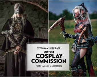 OUVERT EN 2024 Commandes de costumes de cosplay personnalisés - accessoires, armes, armures, impression 3D, accessoires, bijoux, costumes complets sur commande