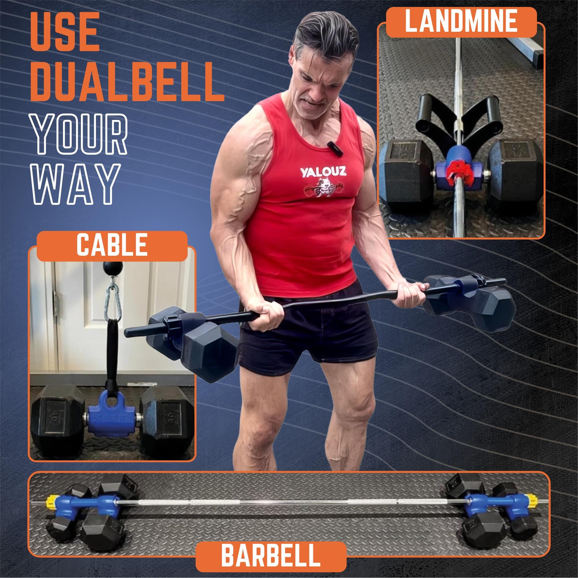 Dumbbell to Barbell Converter Superset + Collars | Complete Home Gym ...