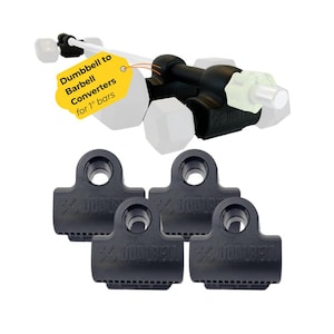 Dumbbell to Barbell Converters for 1" Bars | Heavy Home Gym Setup | Made in USA