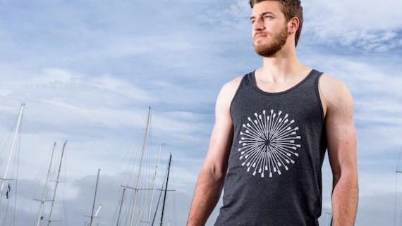 Rowing Oars Rowflake Tank Top Grey | Crew Team Gift | Rower Tank | Rowing Bro Tank | Regatta Apparel | Crew Gift | Oar Design | Free Speed