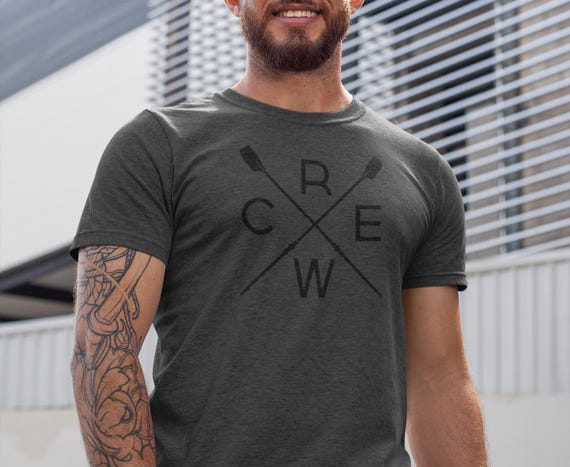 Crew Cross Design T-Shirt | Minimalist Rowing Tee | Crew Team Gift | Rower Shirt | Rowing Coach Gift | Subtle Crew Apparel | Free Speed