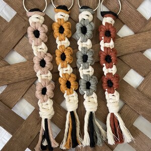Sunflower Macrame Keychain / Accessory
