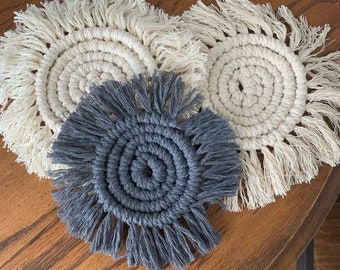 Macrame coasters