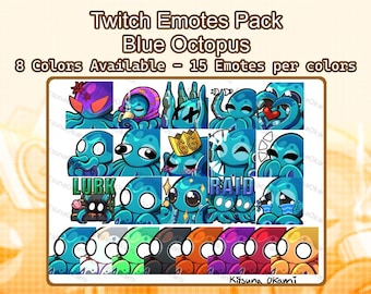 Emote Twitch del polpo BLU