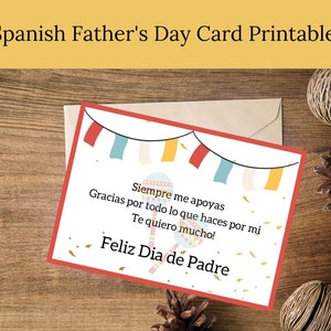Felicidades Papi! Spanish Father's Day Card Printable