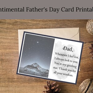 Sentimental Father&#39;s Day Card Printable