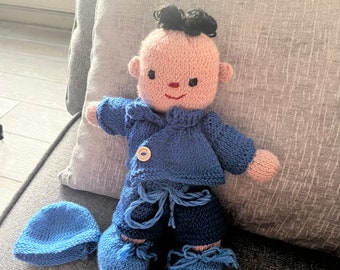 Hand Knitted Baby Doll