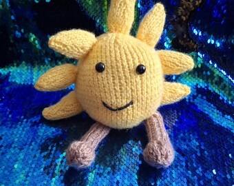 Hand knitted Sunshine Buddy