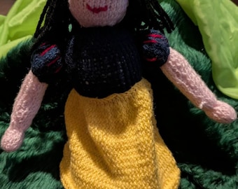 Hand Knitted Snow White and the seven Dwarves.