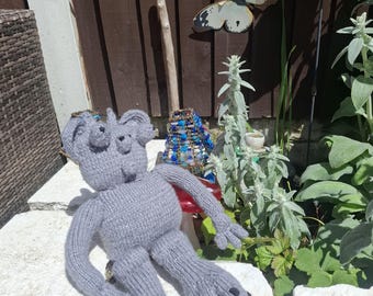 Hand Knitted Gargoyle