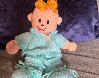Hand Knitted Baby Doll