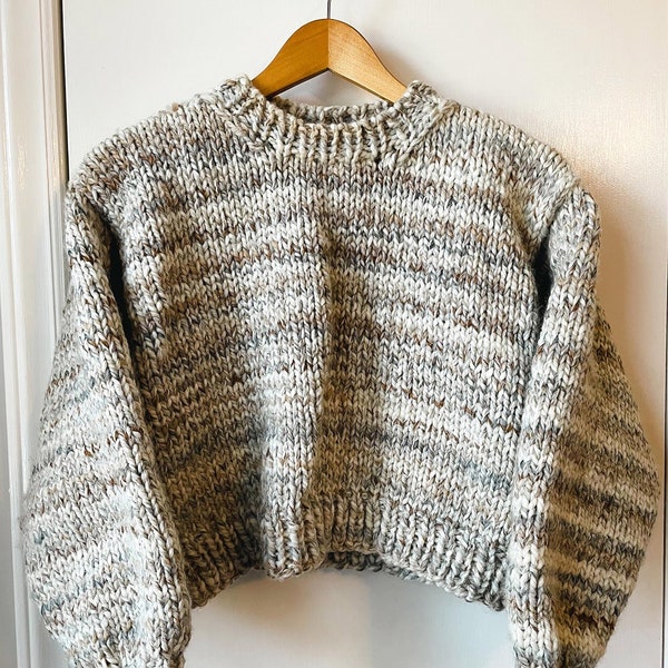 Danbury Sweater Easy Knitting Pattern - Beginner Friendly Chunky Pullover