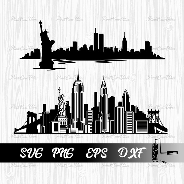 New York Bundle SVG | Digital Download | New York SVG, New York Png, New York Vector, New York City Svg, Eps, Png, Dxf, United States